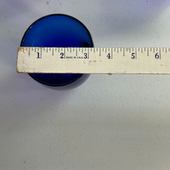 Hortensja Poland Drinking Glasses Set of 8 4.5" Blue Glass - Picture 5 of 6